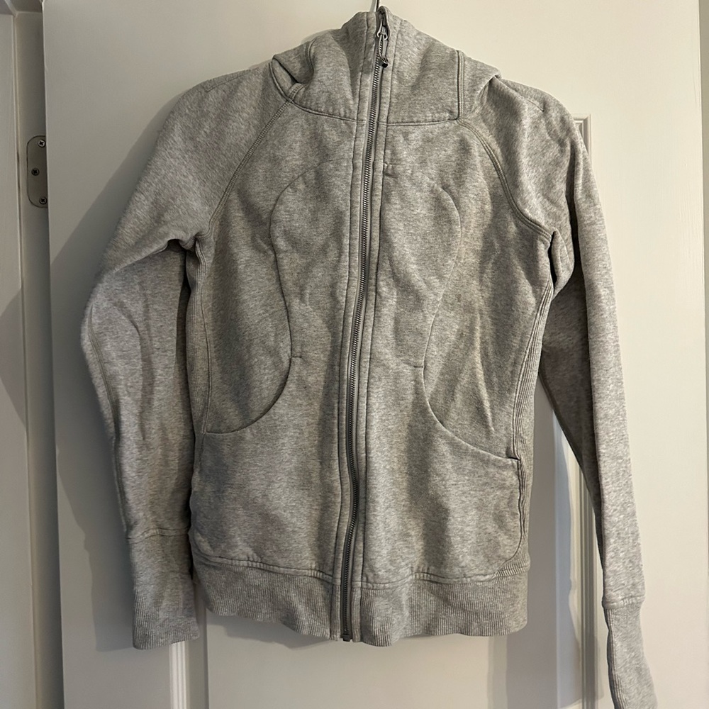 Lululemon grey zip up sweatshirt